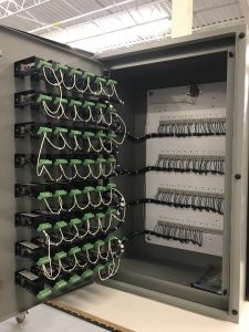 Individual breaker-on-alarm contacts and indicating lights